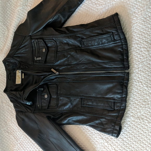 Michael Kors Leather Jacket - Picture 4 of 5